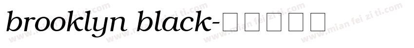 brooklyn black字体转换